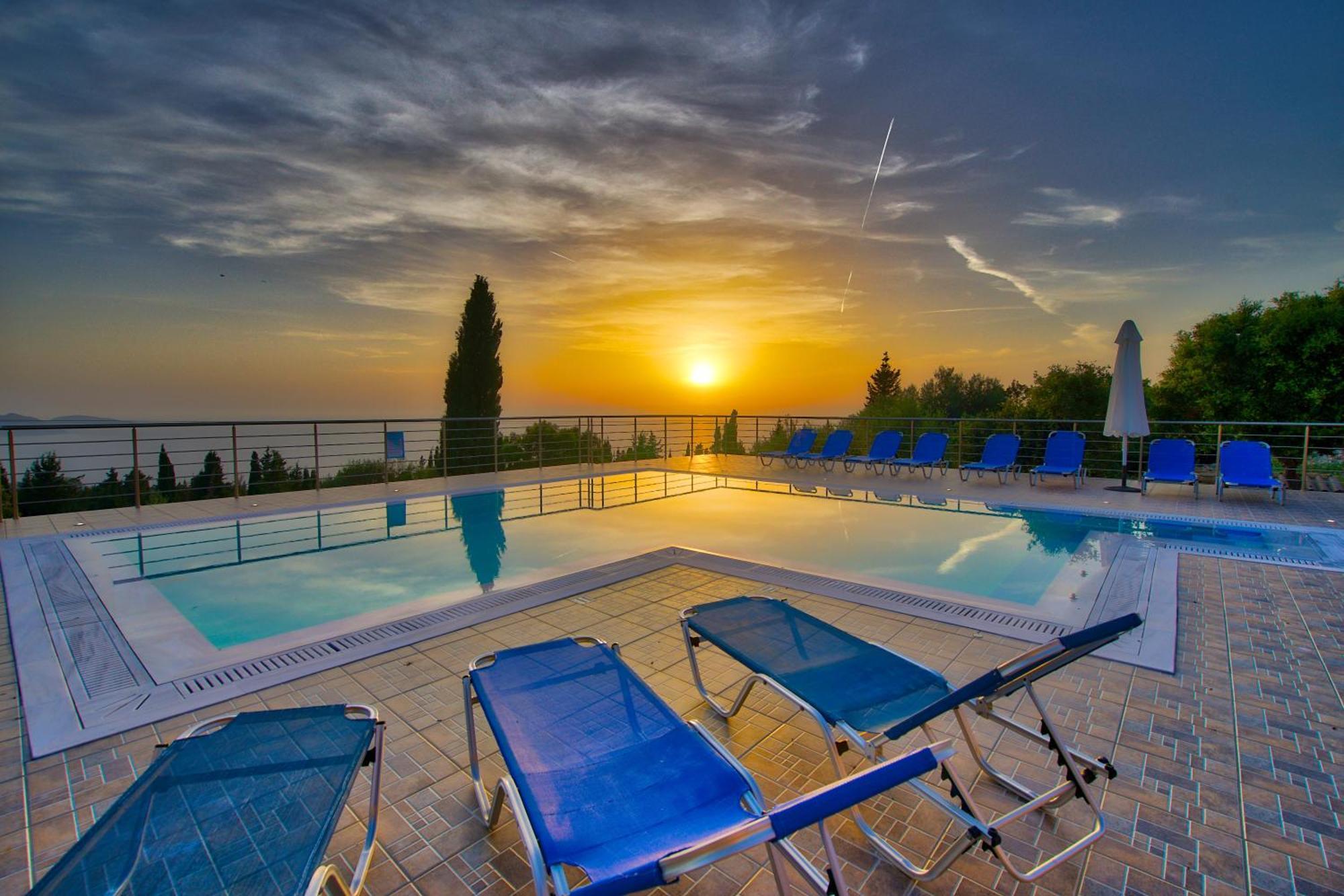 Apartmán Panoramic Sunset Kothréas Exteriér fotografie