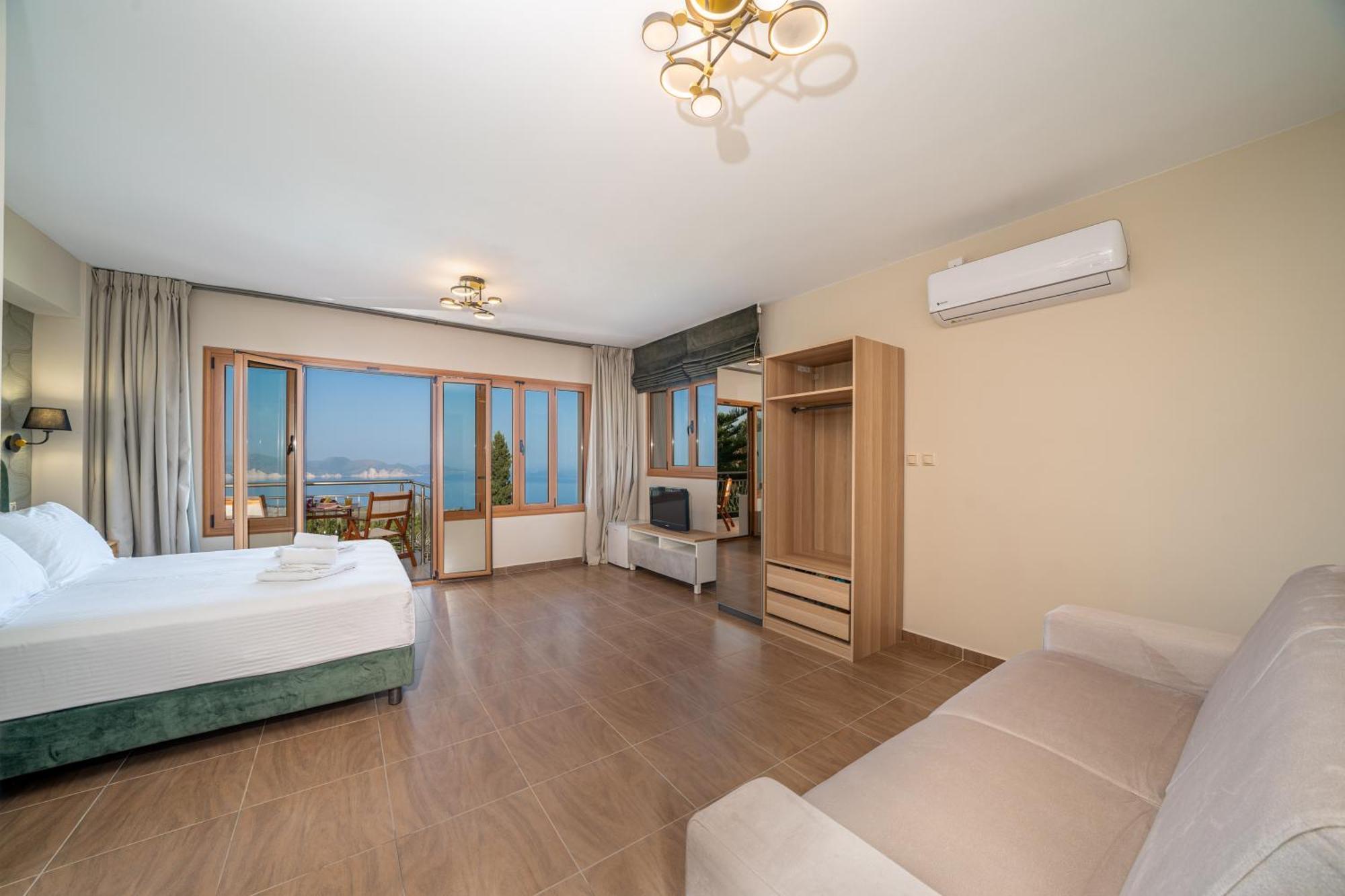 Apartmán Panoramic Sunset Kothréas Exteriér fotografie